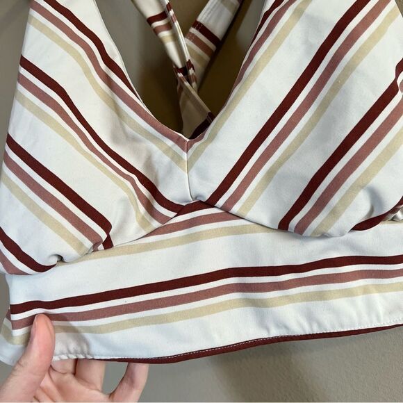 ✨ FP Movement Gidget Sports Bra Ivory Combo Striped Medium - Picture 5 of 9